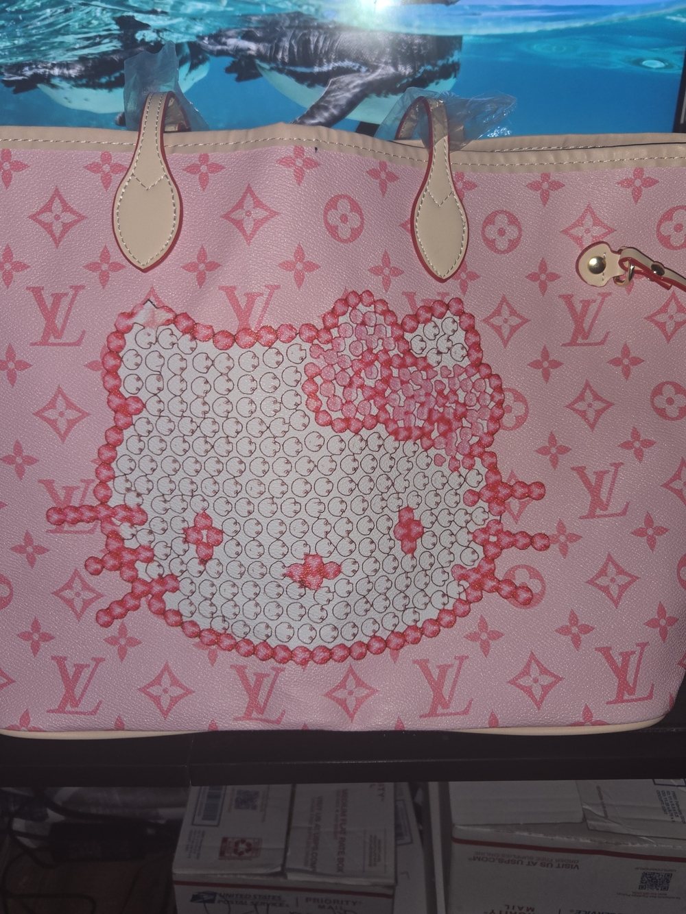 Pink Hello Kitty Canvas Tote
